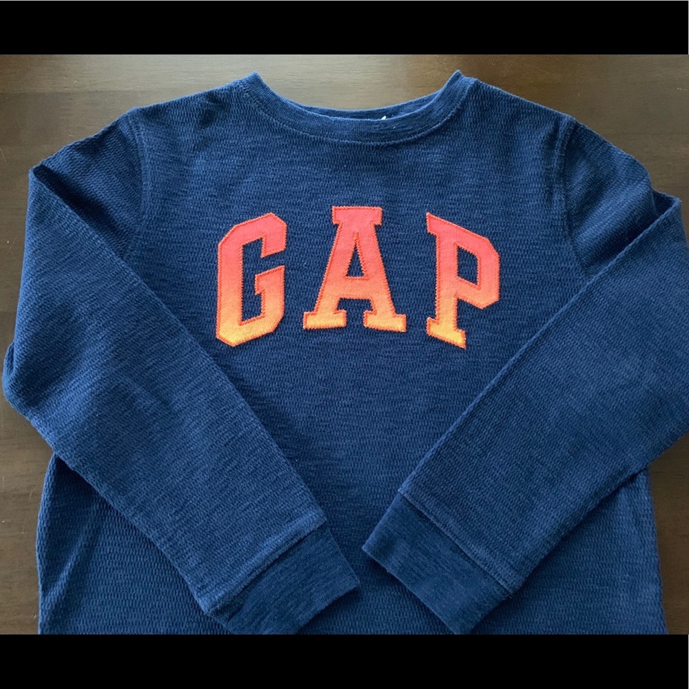 Gap kids blue long sleeve thermal